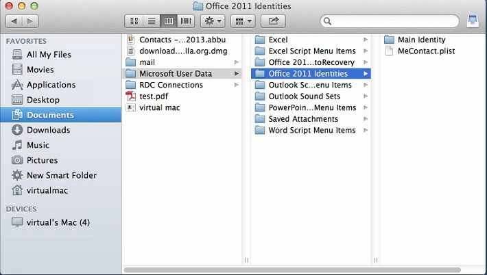 outlook 2011 for mac take offline